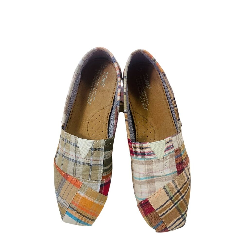 TOMS  new Plaid Men's Classics size 8